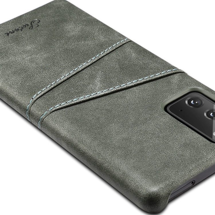 For Samsung Galaxy Note20 Calf Texture Back Protective Phone Case with Card Slots(Black) For Samsung Galaxy Note20 Calf Texture Back Protective Phone Case with Card Slots(Black)