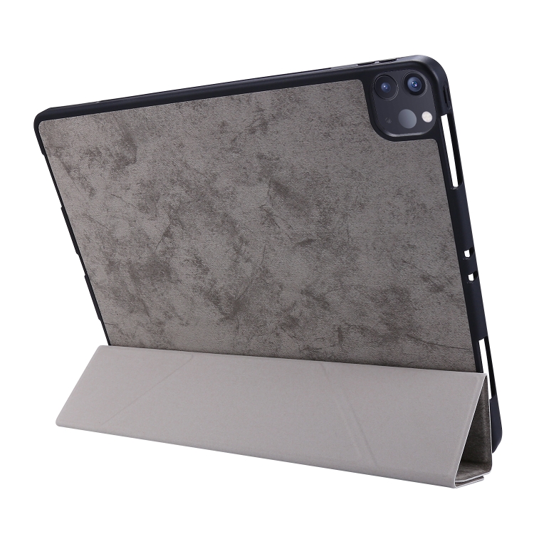For iPad Pro 11 inch 2020 Marble Style Cloth Texture Horizontal Deformation Flip Leather Tablet Case with Holder & Pen Slot(Grey) For iPad Pro 11 inch 2020 Marble Style Cloth Texture Horizontal Deformation Flip Leather Tablet Case with Holder & Pen Slot(Grey)
