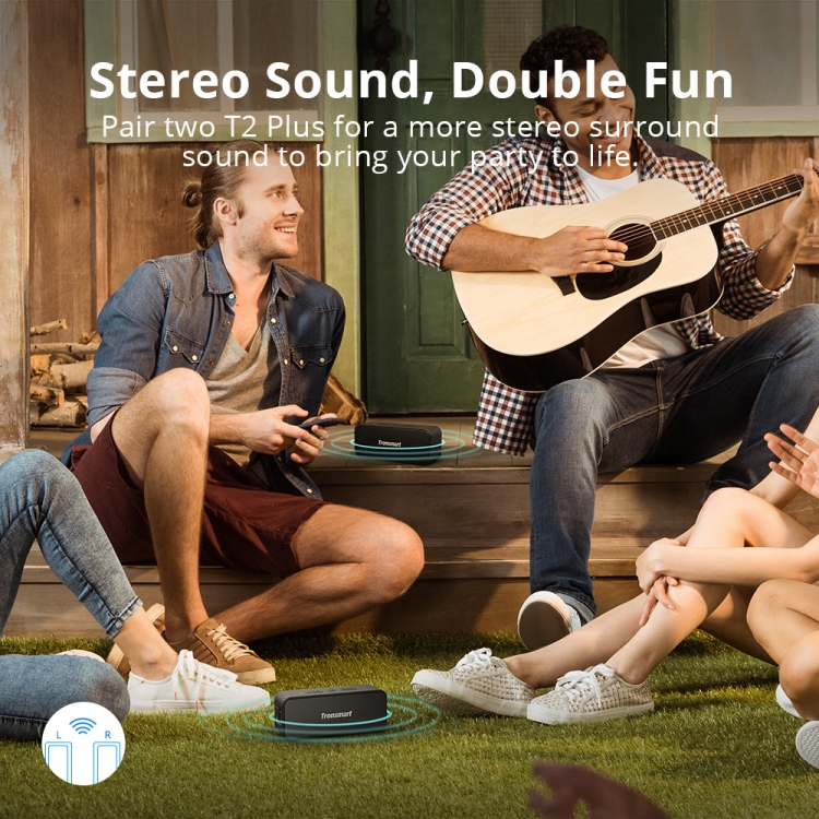 Tronsmart T2 Plus Portable Outdoor Bluetooth 5.0 20W IPX7 NFC Speaker Tronsmart T2 Plus Portable Outdoor Bluetooth 5.0 20W IPX7 NFC Speaker