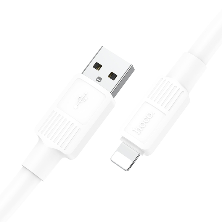 hoco X84 2.4A USB to 8 Pin Solid Charging Data Cable,Length:1m(White) hoco X84 2.4A USB to 8 Pin Solid Charging Data Cable,Length:1m(White)