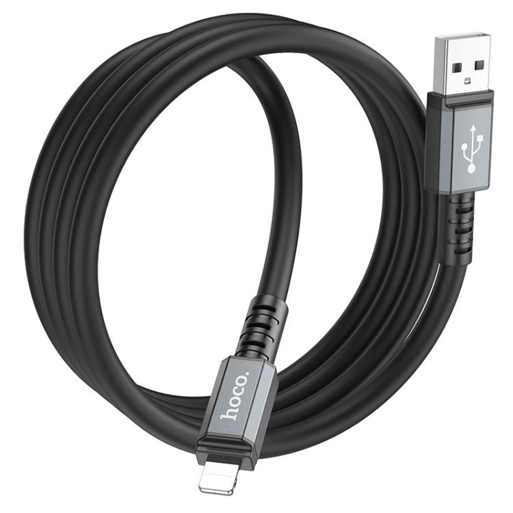 hoco X85 2.4A USB to 8 Pin Strength Charging Data Cable,Length:1m(Black) hoco X85 2.4A USB to 8 Pin Strength Charging Data Cable,Length:1m(Black)