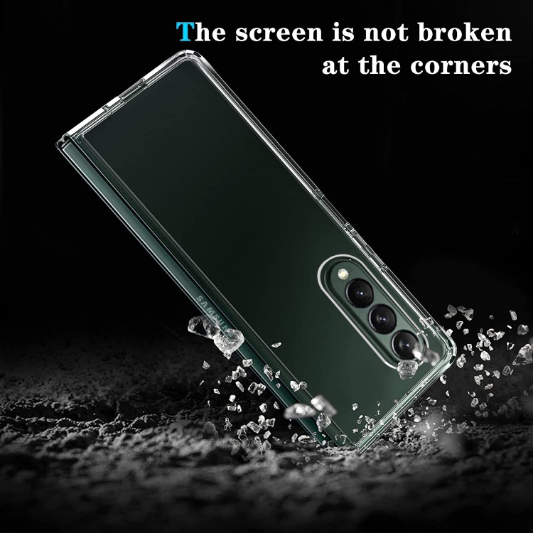 For Samsung Galaxy Z Fold4 PC + TPU Transparent Protective Phone Case(Transparent)
