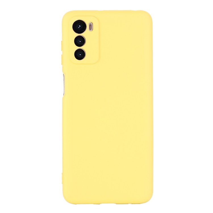 Para Motorola Moto G73 Pure Color Liquid Silicone Funda para teléfono a  prueba de golpes (Verde)