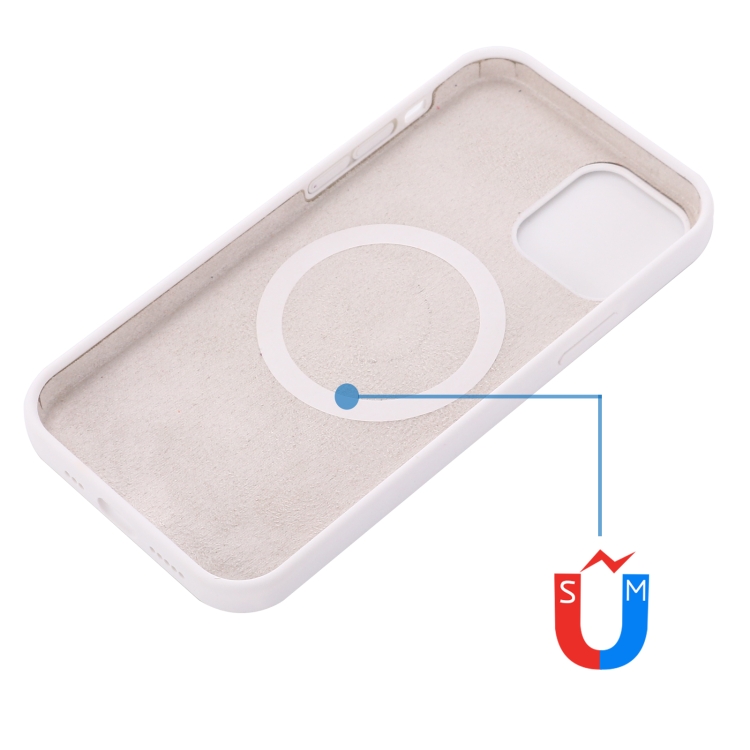 For iPhone 14 Pro Shockproof Silicone Magsafe Case(White) For iPhone 14 Pro Shockproof Silicone Magsafe Case(White)
