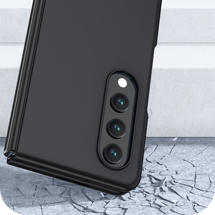 For Samsung Galaxy Z Fold4 Skin Feel Breathable Shockproof Phone Case(Black) For Samsung Galaxy Z Fold4 Skin Feel Breathable Shockproof Phone Case(Black)