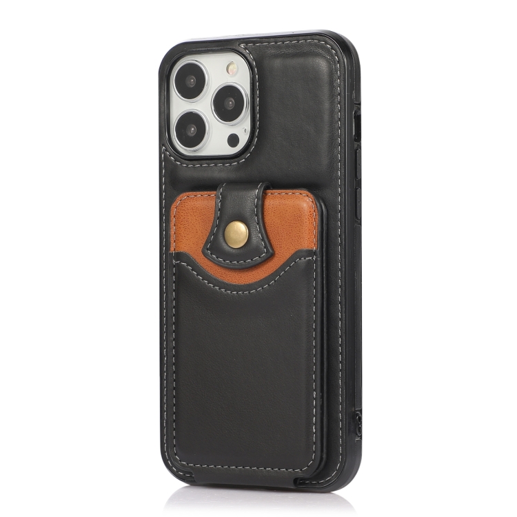 For iPhone 14 Soft Skin Wallet Bag Phone Case (Black) For iPhone 14 Soft Skin Wallet Bag Phone Case (Black)
