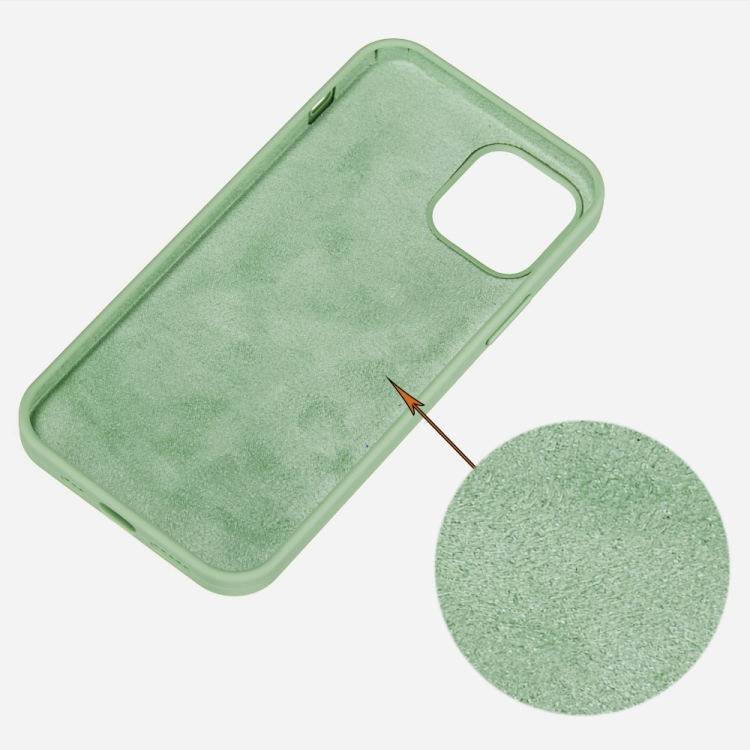 For iPhone 14 Solid Color Silicone Phone Case (Mint Green) - 2