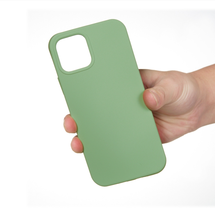For iPhone 14 Solid Color Silicone Phone Case (Mint Green) - 3