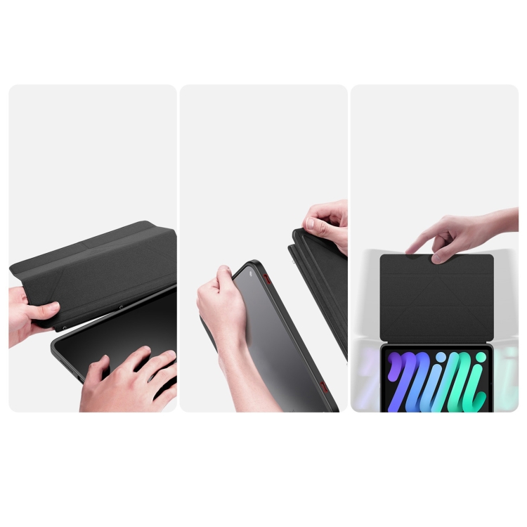 For iPad mini (2021)/mini 6 / mini 7 DUX DUCIS Magi Series Shockproof Tablet Case(Black) For iPad mini (2021)/mini 6 / mini 7 DUX DUCIS Magi Series Shockproof Tablet Case(Black)