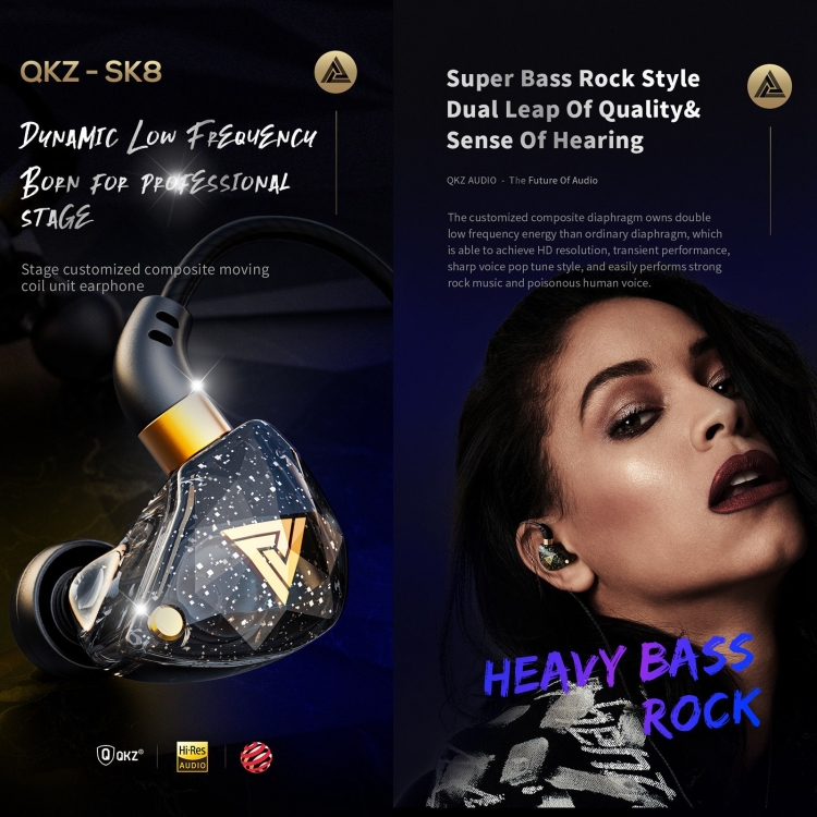QKZ SK8 3.5mm Sports In-ear Dynamic 