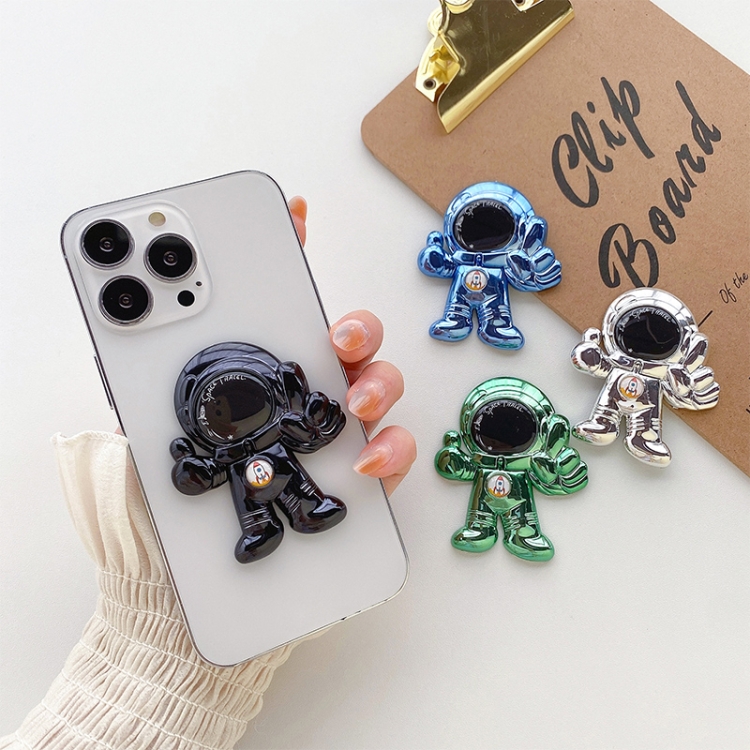 Electroplating PC Astronaut Hidden Phone Sticker Holder(Silver) Electroplating PC Astronaut Hidden Phone Sticker Holder(Silver)
