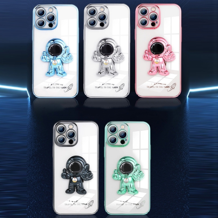 Electroplating PC Astronaut Hidden Phone Sticker Holder(Silver) Electroplating PC Astronaut Hidden Phone Sticker Holder(Silver)