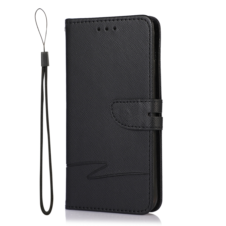For iPhone SE 2022 / SE 2020 / 8 / 7 Cross Texture Horizontal Flip Leather Phone Case(Black) For iPhone SE 2022 / SE 2020 / 8 / 7 Cross Texture Horizontal Flip Leather Phone Case(Black)
