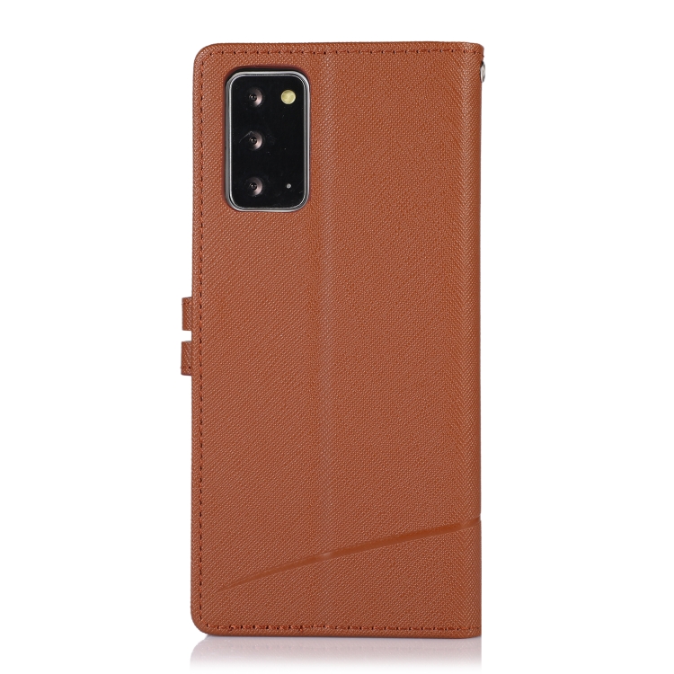 For Samsung Galaxy Note20 Cross Texture Horizontal Flip Leather Phone Case(Brown) For Samsung Galaxy Note20 Cross Texture Horizontal Flip Leather Phone Case(Brown)
