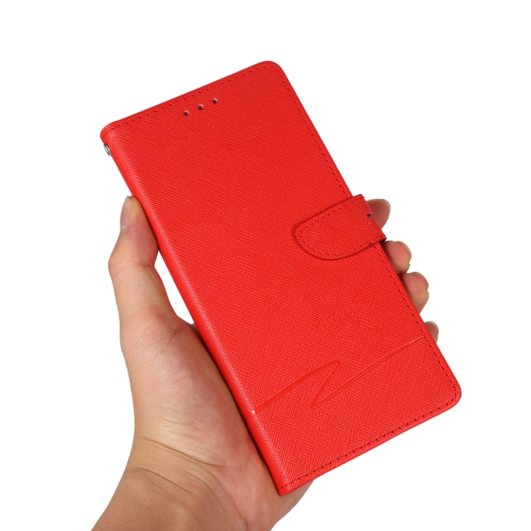 For Samsung Galaxy S21+ 5G Cross Texture Horizontal Flip Leather Phone Case(Red) For Samsung Galaxy S21+ 5G Cross Texture Horizontal Flip Leather Phone Case(Red)