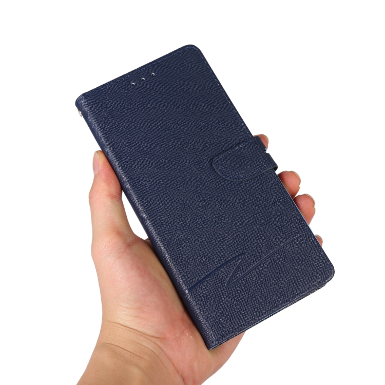 For Samsung Galaxy S22 5G Cross Texture Horizontal Flip Leather Phone Case(Dark Blue) For Samsung Galaxy S22 5G Cross Texture Horizontal Flip Leather Phone Case(Dark Blue)
