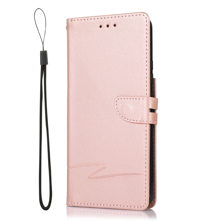 For Samsung Galaxy S22+ 5G Cross Texture Horizontal Flip Leather Phone Case(Pink) For Samsung Galaxy S22+ 5G Cross Texture Horizontal Flip Leather Phone Case(Pink)