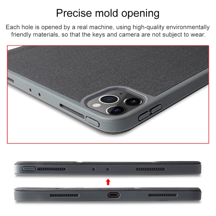 For iPad Pro 11 inch (2020) Mutural YASHI Series TPU + PU Cloth Pattern Texture Horizontal Flip Leather Tablet Case with Three-folding Holder & Pen Slot & Wake-up / Sleep Function(Blue) For iPad Pro 11 inch (2020) Mutural YASHI Series TPU + PU Cloth Pattern Texture Horizontal Flip Leather Tablet Case with Three-folding Holder & Pen Slot & Wake-up / Sleep Function(Blue)