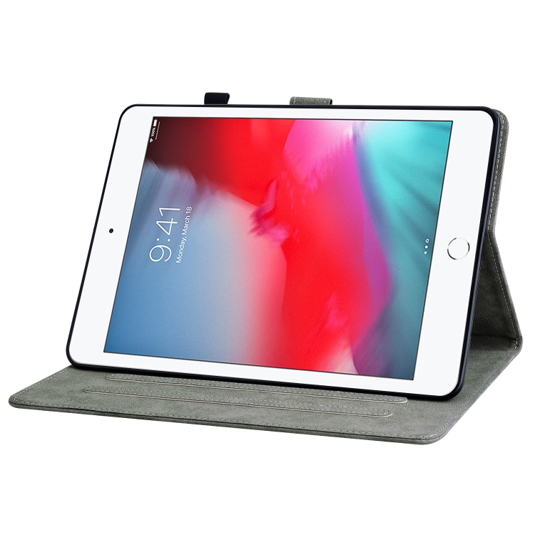Tiger Pattern PU Tablet Case With Sleep / Wake-up Function For iPad mini 1/2/3/4/5(Grey) Tiger Pattern PU Tablet Case With Sleep / Wake-up Function For iPad mini 1/2/3/4/5(Grey)