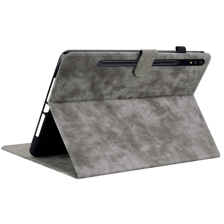 For Samsung Galaxy Tab S9 Tiger Pattern Flip Leather Tablet Case(Grey) For Samsung Galaxy Tab S9 Tiger Pattern Flip Leather Tablet Case(Grey)