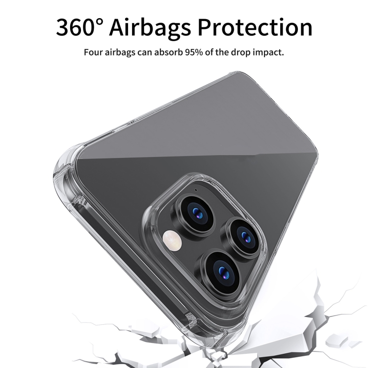 For iPhone 14 Rhino Shield Series TPU Shockproof Phone Case (Transparent Black)