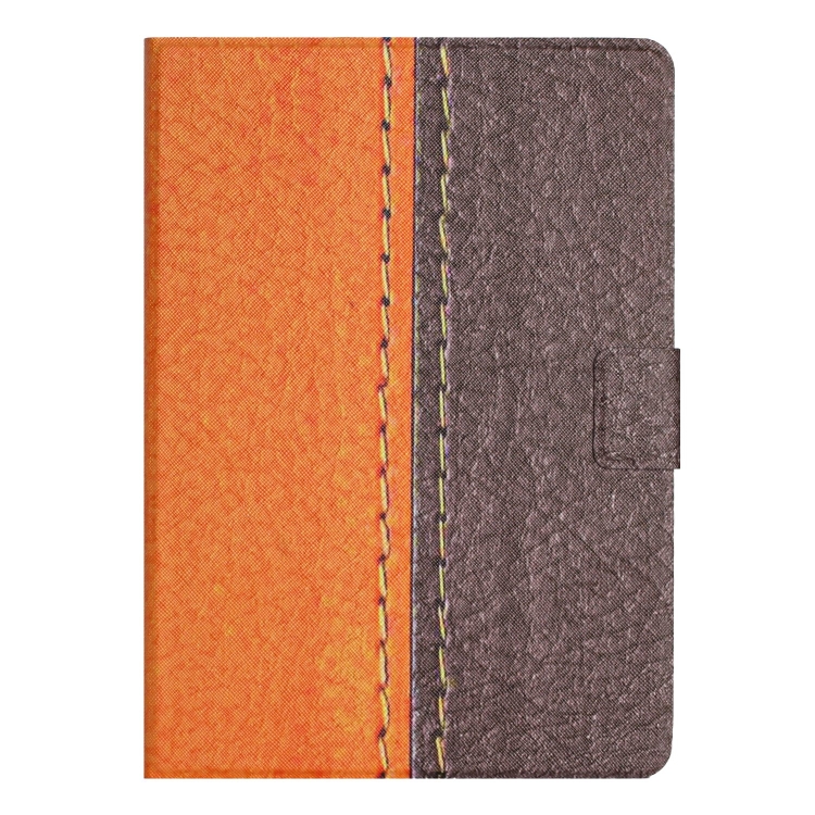 For iPad mini 2024 /mini 6 Stitching Solid Color Smart Leather Tablet Case(Orange) For iPad mini 2024 /mini 6 Stitching Solid Color Smart Leather Tablet Case(Orange)