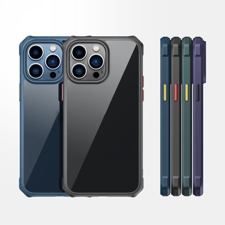 For iPhone 14 Plus Dawn Series Airbag TPU+PC Phone Case (Black) For iPhone 14 Plus Dawn Series Airbag TPU+PC Phone Case (Black)