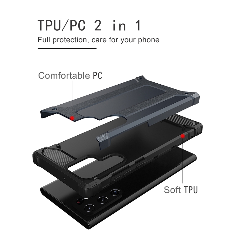 For Samsung Galaxy S22 Ultra 5G Magic Armor TPU + PC Phone Case(Black) For Samsung Galaxy S22 Ultra 5G Magic Armor TPU + PC Phone Case(Black)