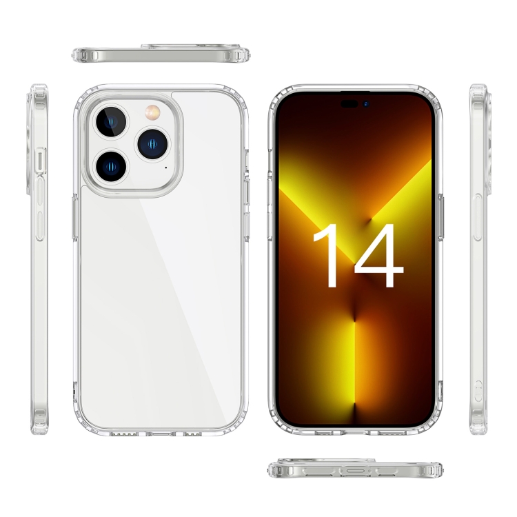 For iPhone 14 Shockproof TPU + Acrylic Transparent Phone Case For iPhone 14 Shockproof TPU + Acrylic Transparent Phone Case