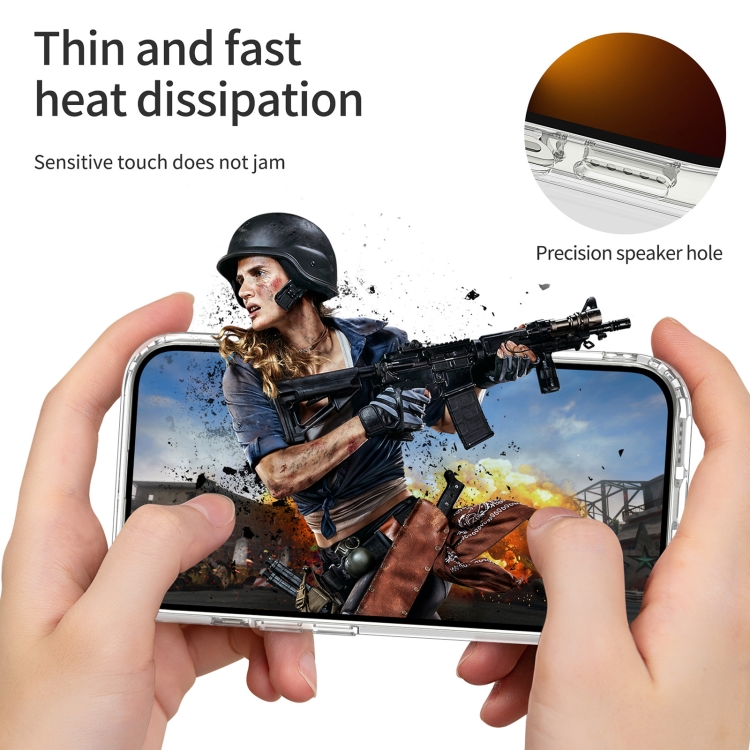 For iPhone 14 Shockproof TPU + Acrylic Transparent Phone Case For iPhone 14 Shockproof TPU + Acrylic Transparent Phone Case