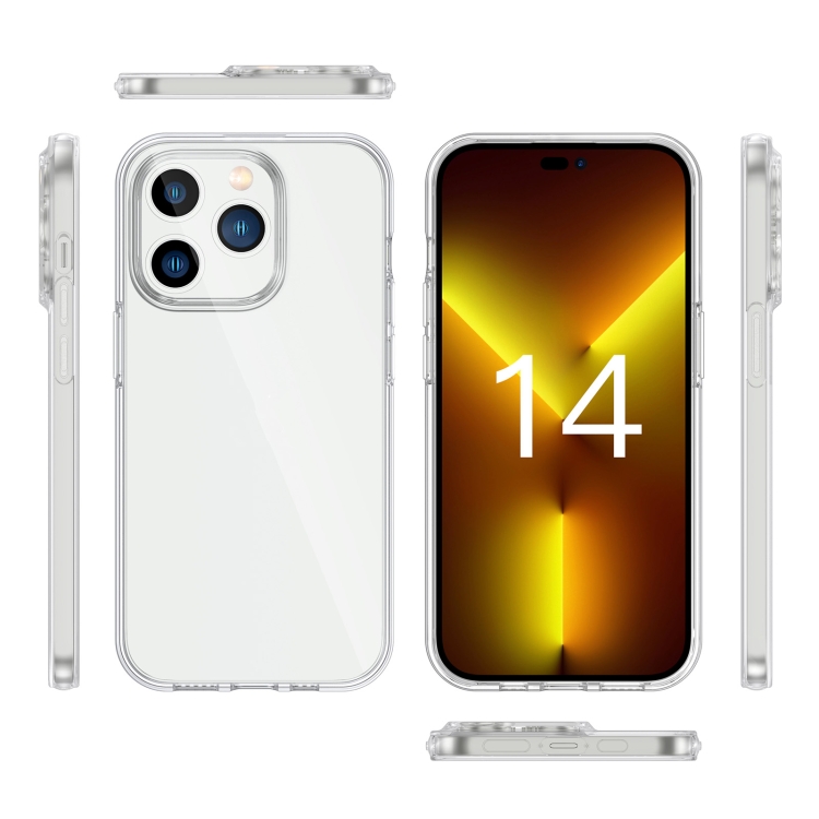 For iPhone 14 Pro Stereo Sound Design 1.2mm Transparent TPU Phone Case For iPhone 14 Pro Stereo Sound Design 1.2mm Transparent TPU Phone Case