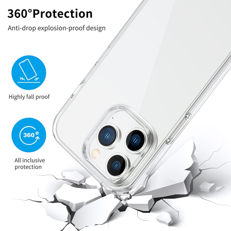 For iPhone 14 Pro Stereo Sound Design 1.2mm Transparent TPU Phone Case For iPhone 14 Pro Stereo Sound Design 1.2mm Transparent TPU Phone Case