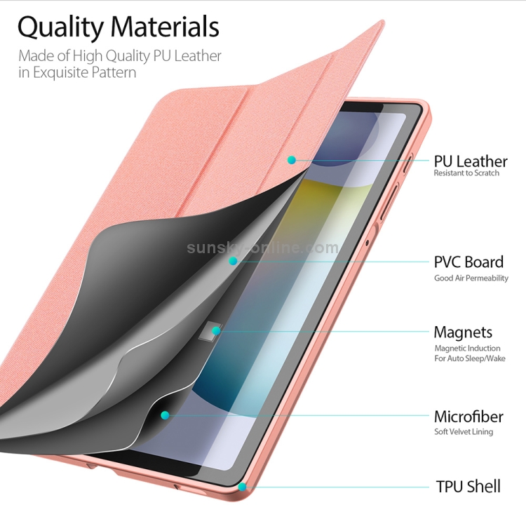 Dux Ducis Domo - Coque Samsung Galaxy Tab S6 Lite Etui + Porte