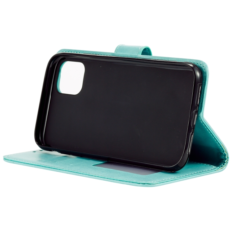For iPhone 14 Totem Flower Embossed Leather Case (Green) For iPhone 14 Totem Flower Embossed Leather Case (Green)