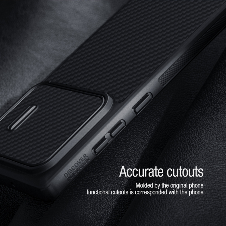 For Samsung Galaxy S22 Ultra 5G NILLKIN Synthetic Fiber Camshield Phone Case(Black) For Samsung Galaxy S22 Ultra 5G NILLKIN Synthetic Fiber Camshield Phone Case(Black)