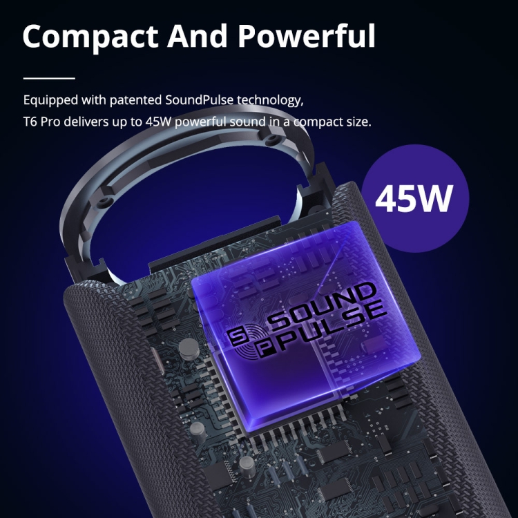 Tronsmart T6 Pro 45W LED Light Portable Outdoor Waterproof Bluetooth 5.0 Speaker Tronsmart T6 Pro 45W LED Light Portable Outdoor Waterproof Bluetooth 5.0 Speaker