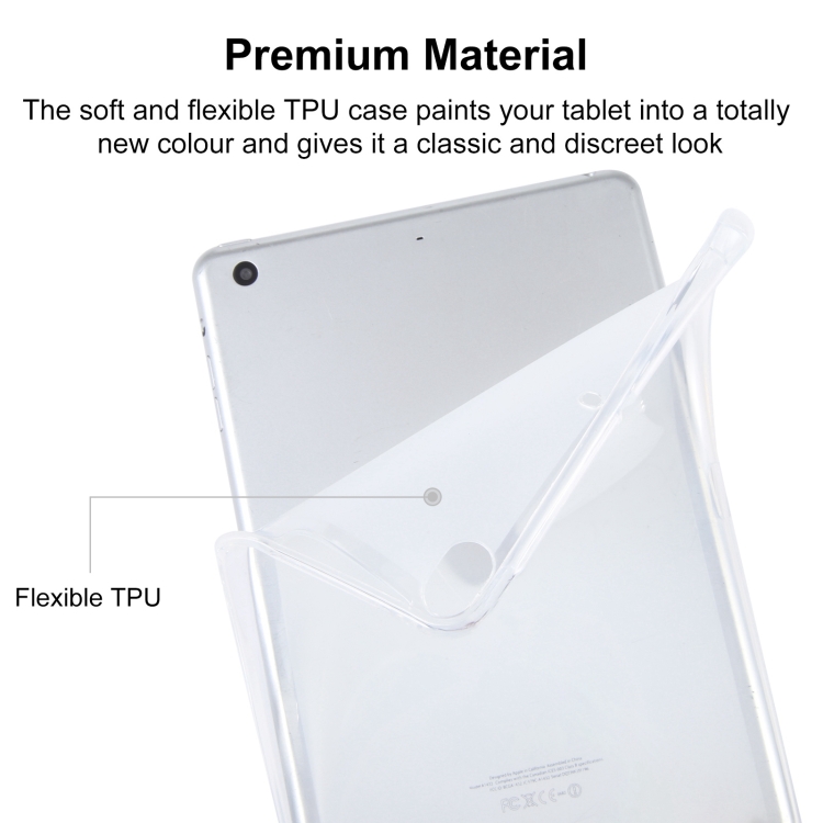 TPU Tablet Case For iPad mini 2019 / mini 5 (Frosted Clear) TPU Tablet Case For iPad mini 2019 / mini 5 (Frosted Clear)
