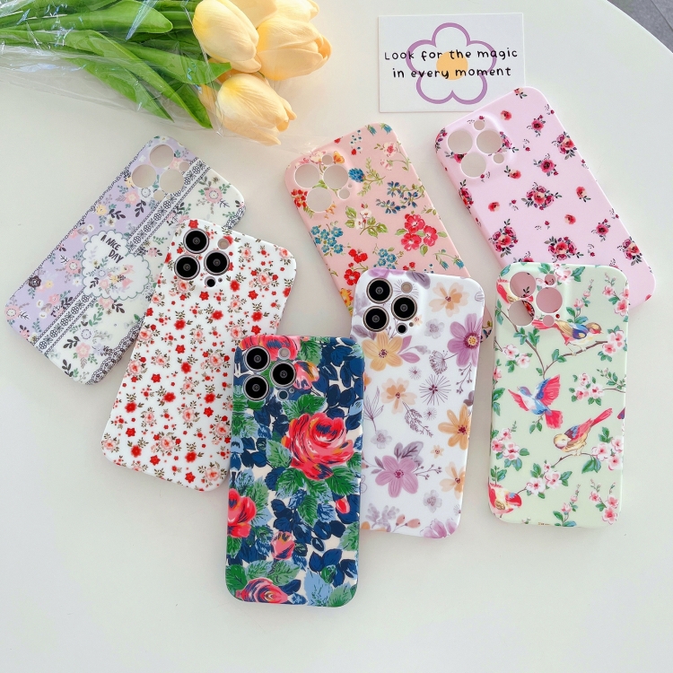 For iPhone 12 Small Floral TPU Phone Case(A) For iPhone 12 Small Floral TPU Phone Case(A)