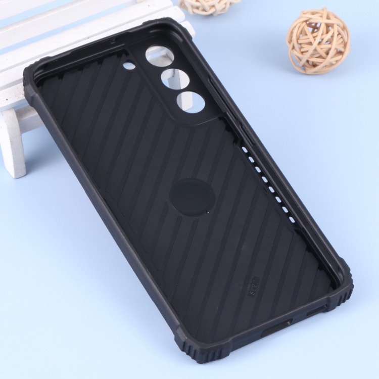 For Samsung Galaxy S22+ 5G Aluminum and TPU Phone Case with Ring Holder(Blue) For Samsung Galaxy S22+ 5G Aluminum and TPU Phone Case with Ring Holder(Blue)
