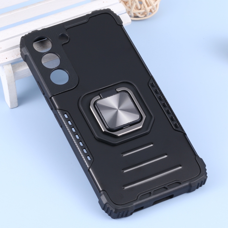For Samsung Galaxy S22 5G Lanyard Aluminum and TPU Phone Case(Black) For Samsung Galaxy S22 5G Lanyard Aluminum and TPU Phone Case(Black)
