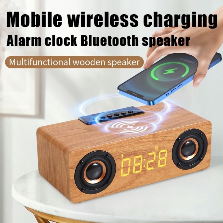 K1 Multifunctional Desktop Wooden Bluetooth Speaker Wireless Loudspeaker(Dark Brown) K1 Multifunctional Desktop Wooden Bluetooth Speaker Wireless Loudspeaker(Dark Brown)