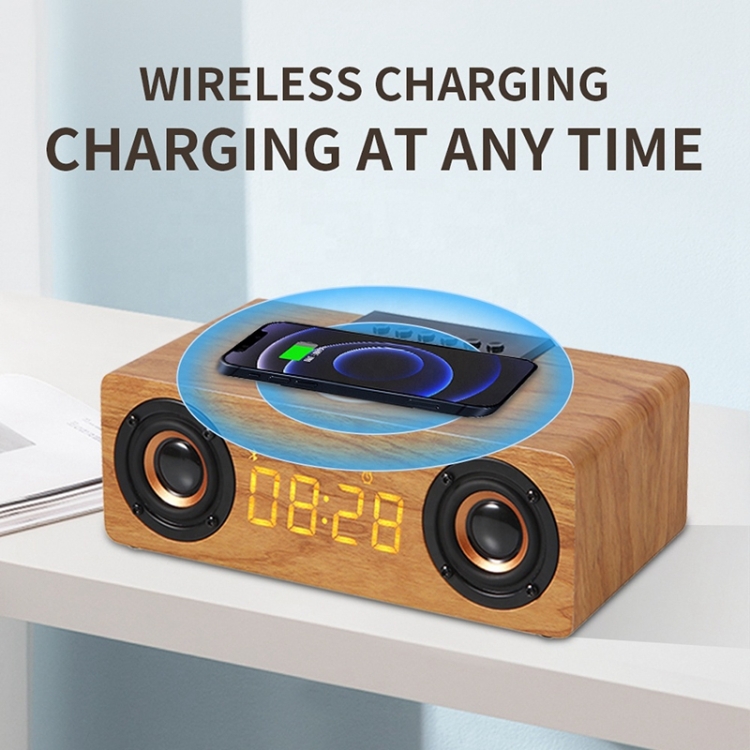 K1 Multifunctional Desktop Wooden Bluetooth Speaker Wireless Loudspeaker(Dark Brown) K1 Multifunctional Desktop Wooden Bluetooth Speaker Wireless Loudspeaker(Dark Brown)
