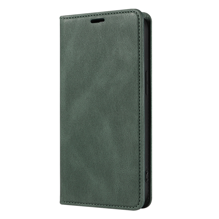 For iPhone 14 Wristband Magnetic Leather Phone Case (Green) For iPhone 14 Wristband Magnetic Leather Phone Case (Green)