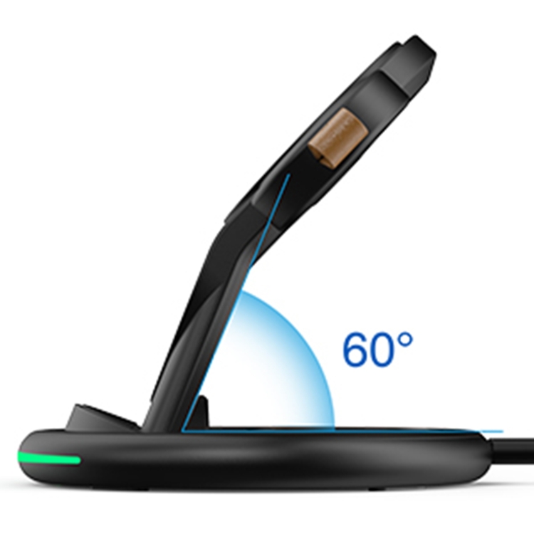 W02 3 in 1 Magnetic Wireless Charger(Black)