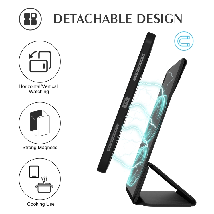 Trifold Magnetic Rotating Smart Case For iPad Air 2022 / 2020 10.9(Black) Trifold Magnetic Rotating Smart Case For iPad Air 2022 / 2020 10.9(Black)