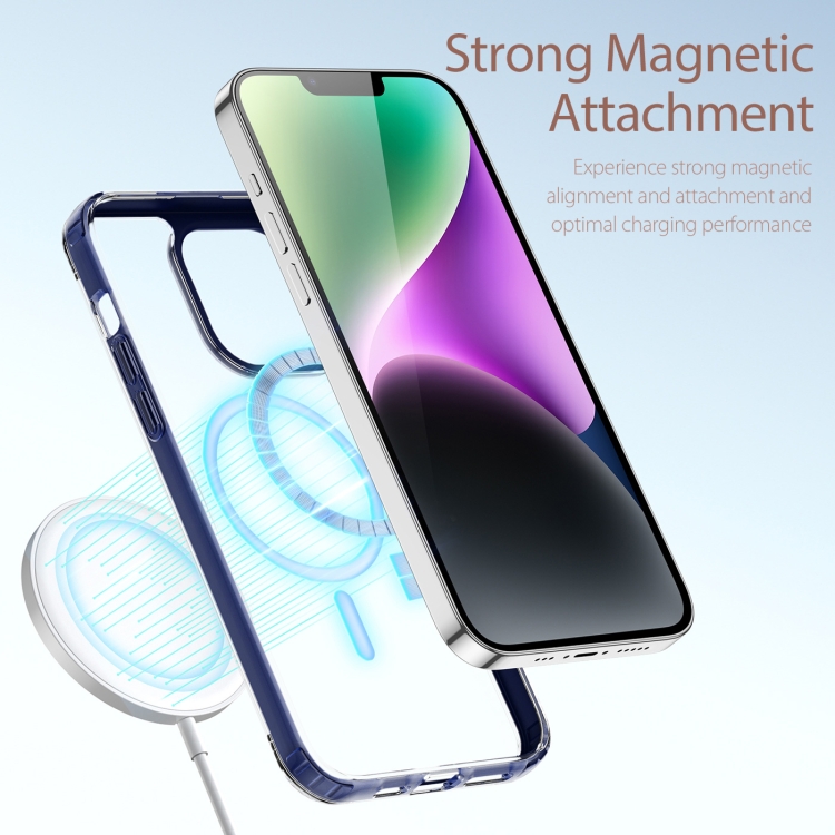For iPhone 14/13 DUX DUCIS Clin Mag Series Magsafe TPU Phone Case (Blue) For iPhone 14/13 DUX DUCIS Clin Mag Series Magsafe TPU Phone Case (Blue)