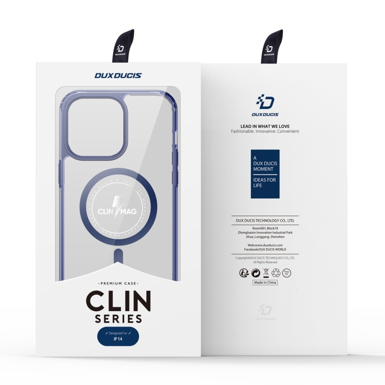 For iPhone 14/13 DUX DUCIS Clin Mag Series Magsafe TPU Phone Case (Blue) For iPhone 14/13 DUX DUCIS Clin Mag Series Magsafe TPU Phone Case (Blue)
