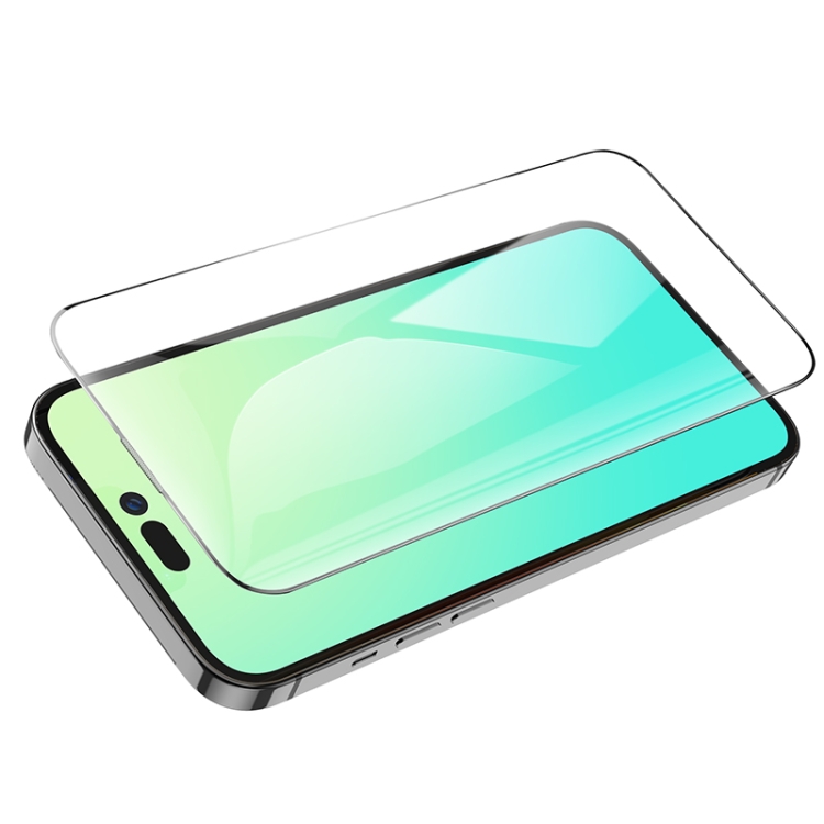 For iPhone 14 Pro hoco G1 Flash Attach Full Screen Silk Screen HD Tempered Glass Film For iPhone 14 Pro hoco G1 Flash Attach Full Screen Silk Screen HD Tempered Glass Film