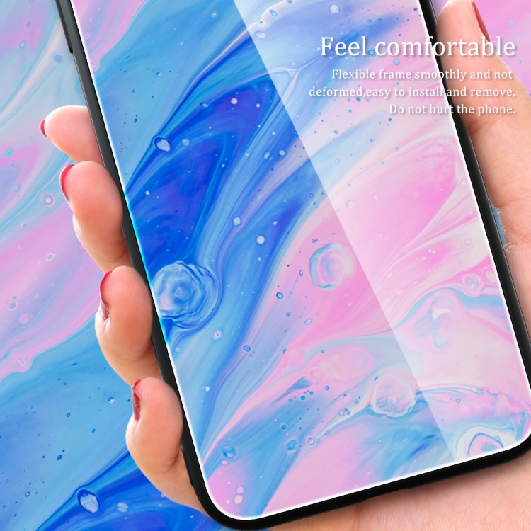 For Samsung Galaxy S21 5G Marble Pattern Glass Protective Phone Case(Typhoon) For Samsung Galaxy S21 5G Marble Pattern Glass Protective Phone Case(Typhoon)