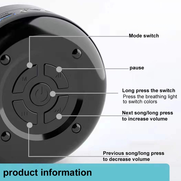 90PAI A8 3D AI Smart Bluetooth Audio With Colorful Light 90PAI A8 3D AI Smart Bluetooth Audio With Colorful Light